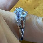 Natural Aquamarine Tanzanite Sterling Silver Ring Size 7 Photo 2