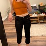 H&M Y2k black capris with gold zippers 🥂 Photo 1