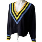 Tommy Hilfiger V-Neck Cropped Short Sweater Photo 4