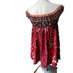 Free People NWT Bali Mariposa Babydoll Dress In Strawberry Combo, Sz XS Photo 7