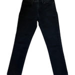 Levi's Classic Mid Rise Skinny Jeans Black Wash Womens 6 Denim Pants Grunge Photo 0