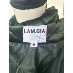 I am gia I.AM.GIA Contraband Green Quilted Velvet Puffer Jacket Photo 4