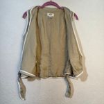 Talbots  VTG Linen Blend Sleeveless Wrap Top & A-Line Skirt White Trim Set Wmn 14 Photo 10