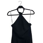 Amanda Uprichard  Queen Halter Maxi Gown In Black Photo 3