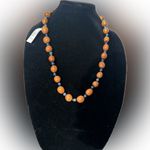 Lucky Brand  Elegant Brown & blue flowy Beaded Necklace 28” Photo 1