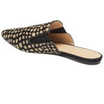 Jenni Kayne NWT  Pony Hair Mules in Black Honey Giraffe size‎ 7 Photo 2