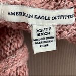 American Eagle Bubblegum Pink Crisscross Back Knit Tank XS Photo 3