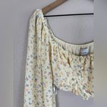 Sabo Skirt Cayenne Long Sleeve Yellow Floral Top size Medium NEW $58 Photo 5