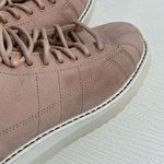 Adidas NWT Super Star Pink Boots Women’s Size 7 High Top Leather B37816 Shoes Photo 11