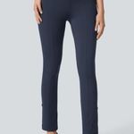 Halara  Flex blue size 7/8 high waisted tummy control adjustable hem work pants Photo 10