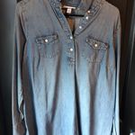 Liz Lange  Maternity Denim Blouse Photo 0