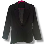 Women's Unbranded Black Blazer with White Polka Dot Lining Photo 0