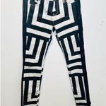 RTA Road To Awe Women's Black White Abstract Design Skinny Jeans Size 27 Photo 0