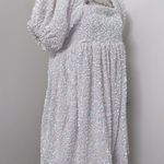 Women's Sequin New Year Party dress White Photo 8