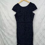 Sam Edelman  Navy‎ Lace Cap Sleeve Sheath Dress Cutout Waist Photo 5