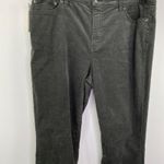 Ralph Lauren Lauren  Premier Straight Light Grey Corduroy Jeans Women's Size 12 Photo 1