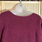 Arizona Jeans Arizona Jean Co Burgundy Red Loose Cable Knit Vneck Soft Sweater X Large Photo 10