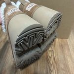 UGG  chestnut suede wool platform heeled ankle boots booties shoes new  Photo 3