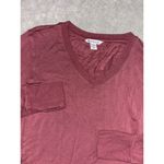 Athleta Sunrise V-neck Sweatshirt Size Xs Dark Red Lightweight Loose Fit SOFT Photo 1