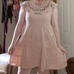 Knox Rose  Pink Embroidered Babydoll Dress Photo 9