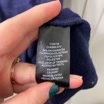 Hilary Radley EUC  women’s dark‎ blue terry 3/4 sleeve midi length dress large Photo 4