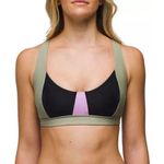 prAna Tulum Bikini Bottoms Black Color Block Size L Photo 0