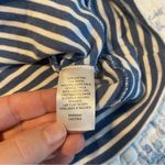 Caslon  Blue and White Striped Nautical Knit Hoodie Size Large Photo 6