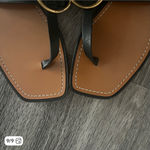 frame denim FRAME Le Brentwood Flip Flop in Noir Leather Photo 4