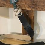 Wild Fable  belt double hearts silver buckle black faux leather accessory New XS Photo 7