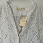 Maje  White Lace Embroidered Floral Eyelet Mini Dress Size: 2 Photo 5