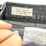 Levi's  Premium 501 Jeans Women 27x 28 Black Denim Button Fly Straight Distressed Photo 7