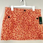 Wild Fable π¦ NWT Orange Floral A-Line Mini Skirt Size 12 Spring Casual Photo 0