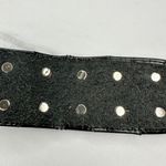 Vintage Argentina Coin Studded Leather Chain Belt Gaucho Western Small (S) ✨ Black Photo 12
