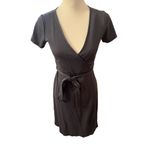 Gap maternity wrap dress gray size xs Photo 2
