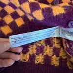 ZARA Blogger Wool Blend Jacquard Knit Checkered Cropped Cardigan Sweater Size S Photo 5