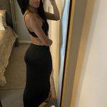 LAST ONE New Black Trendy Front Cut Out Spaghetti Strap Maxi Dress Size M Photo 4