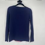 Lilly Pulitzer Women's Floral Paisley Print Long Sleeve Bailey Top Blue Pink XS Photo 8