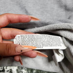 Forever 21  Gray Cropped Hoodie Photo 5