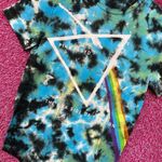 Pink Floyd Dark Side of the Moon Womens Tie dye Tee size Medium Photo 3