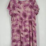 Abound  Nordstrom Leland Tie Front Cutout Pink Skater Dress Short Sleeve Size 1X Photo 6