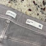J. Jill Denim High Rise Crop Pull On Pants Jeans Stretch Size 18R Light Gray NWT Photo 4