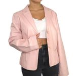Bagatelle 90s Vintage Pink Leather Jacket Pastel Medium Retro Photo 7