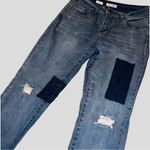 Tribal patchwork look skinny jeans Blue Size 10 Photo 2