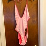 Boohoo  Pink One Piece Swimsuit with Plunging V-Neckline Photo 3
