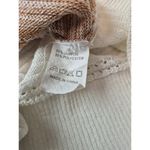 None Womens L Hoodie, lightweight Heathered Brown/White/Pink/Gray stripe Photo 5