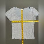 Brandy Melville , Blue and White‎ Floral, Button Up, Zelly Crop Top, one size Photo 4