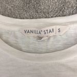 Vanilla Star Jeans Cropped white t shirt printed turtle Photo 4