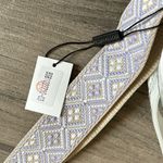 Clear crossbody bag with embroidered strap Purple Photo 4