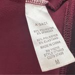 A'Gaci A’GACI Burgundy Velvet Bustier Crop Top with Choker Neck Size MEDIUM NWT Photo 5