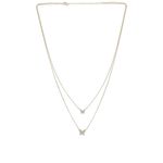 The M Jewelers NY Double Pave Butterfly Necklace in Gold New Womens Crystal Jewl Photo 2